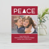 ピースモダンカスタムフォトホリデーツリーブルゴーニュ シーズンカード (スタンド正面)