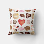 ピースモダンラブチョコレートキャンディハート クッション (裏面)