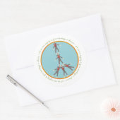 ピースモンキーステッカー ラウンドシール (封筒)