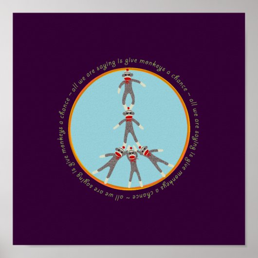 ピースモンキーポスター ポスター (正面)