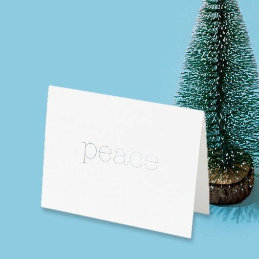 ピースライトタイプライター文字エレガントミニマル 箔カード