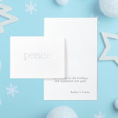 ピースライトタイプライター文字エレガントミニマル 箔カード