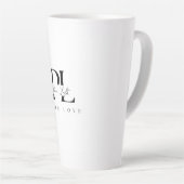 “ピースライト ― Pure Love ロゴ カフェラテマグ (右アングル)