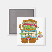 ピースラバーティキ、フローラヒッピーおもしろい、 マグネット (正面/裏面)