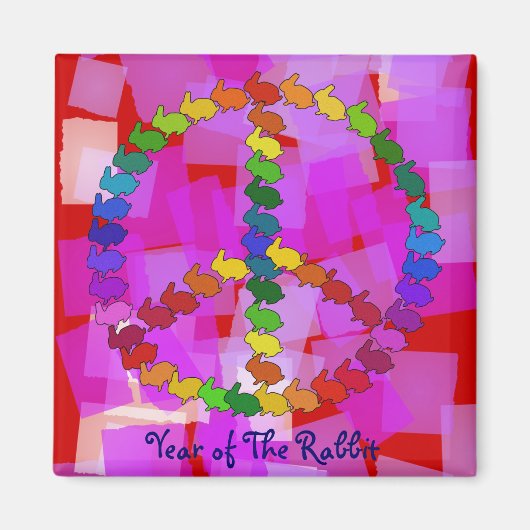 ピースラビット マグネット (正面)