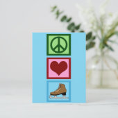 ピースラブアイススケートで滑る ポストカード (スタンド正面)