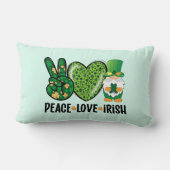 ピースラブアイリッシュ装飾用クッションコージーチャーム ランバークッション (裏面)
