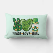 ピースラブアイリッシュ装飾用クッションコージーチャーム ランバークッション (正面)