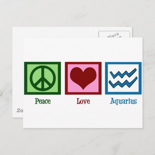 ピースラブアクエリアス ポストカード (正面/裏面)