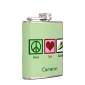 ピースラブアボカドカスタムグリーン フラスク (右)