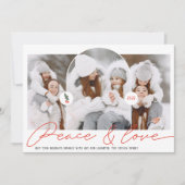 ピースラブアモダンーチ3枚の写真赤い台本 シーズンカード (正面)