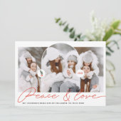 ピースラブアモダンーチ3枚の写真赤い台本 シーズンカード (スタンド正面)