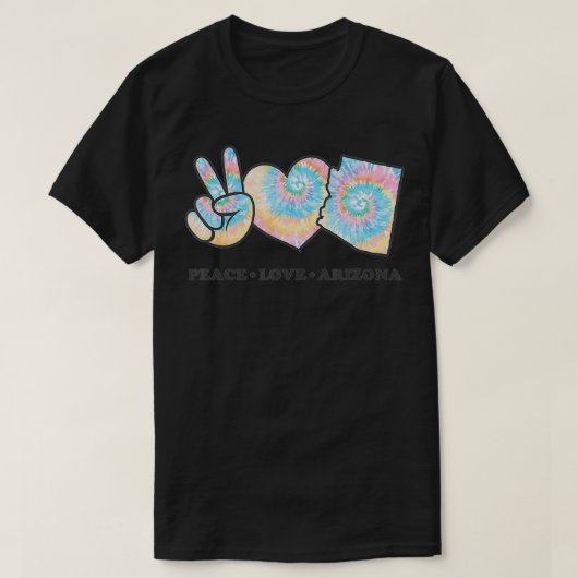 ピースラブアリゾナ Tシャツ (デザイン正面)