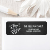 ピースラブアンドジョイシャルボードホリデイ住所 シール (インサイチュ)