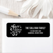 ピースラブアンドジョイスクリプトホリデイ住所 シール (インサイチュ)