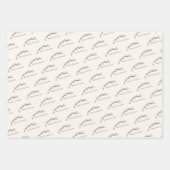 ピースラブアンドジョイボタニカルホリデー ラッピングペーパーシート (正面)