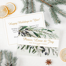 ピースラブアンドジョイヴィンテージオリーブブランチ