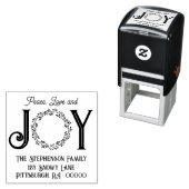 ピースラブアンドジョークリスマス差出人住所 セルフインキングスタンプ (インサイチュ)