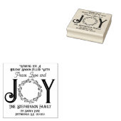 ピースラブアンドジョークリスマス差出人住所 ラバースタンプ (押印)