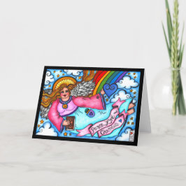 ピースラブアンドチョコレートブロンドエンジェルカード カード