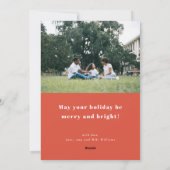 ピースラブアンドホープフラットホリデーカード シーズンカード (裏面)