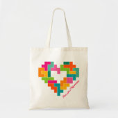 ピースラブアンドポリオミノーズ基本トート トートバッグ (正面)