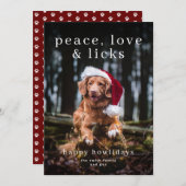 ピースラブアンドリックスハッピーハウリデイズホリデーカード シーズンカード (正面/裏面)