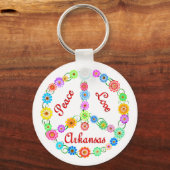 ピースラブアーカンソー キーホルダー (正面)