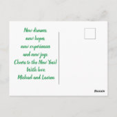 ピースラブアースホリデーニューイヤーハガキ ポストカード (裏面)