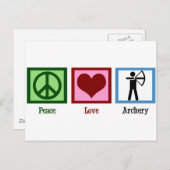 ピースラブアーチェリー ポストカード (正面/裏面)