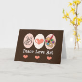 ピースラブアート空白のカード カード (黄色い花)