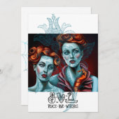 ピースラブウィッチーズ 招待状 (正面/裏面)