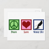 ピースラブウォータースキー会社 ポストカード (正面/裏面)