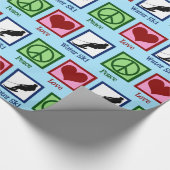 ピースラブウォータースキー ラッピングペーパー (角)