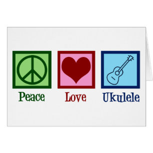 ピースラブウクレレカード