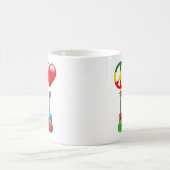 ピースラブウクレレス コーヒーマグカップ (中央)