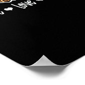 ピースラブウマ馬好きレオパードフローラ ポスター (角)