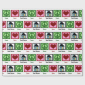 ピースラブエステート実在不動産仲介業者クリスマス ラッピングペーパー (フラット)