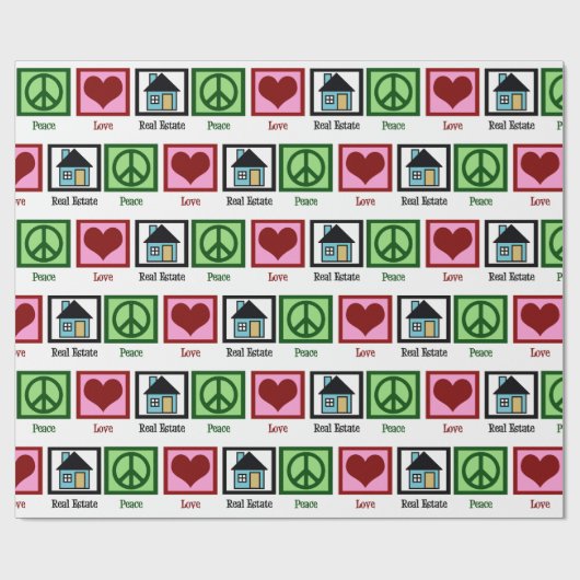 ピースラブエステート実在不動産仲介業者クリスマス ラッピングペーパー (フラット)