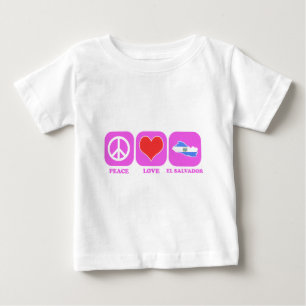 ピースラブエルサルバドル ベビーTシャツ