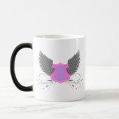 ピースラブエンジェルウィングスデザイン モーフィングマグカップ (左)