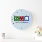ピースラブオルソドニックオフィス歯科矯正医 ラージ壁時計 (ホーム)