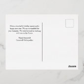 ピースラブオルソピックカスタム金ゴールド 箔シーズンポストカード (裏面)