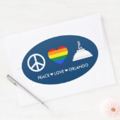 ピースラブオーランド 楕円形シール (封筒)