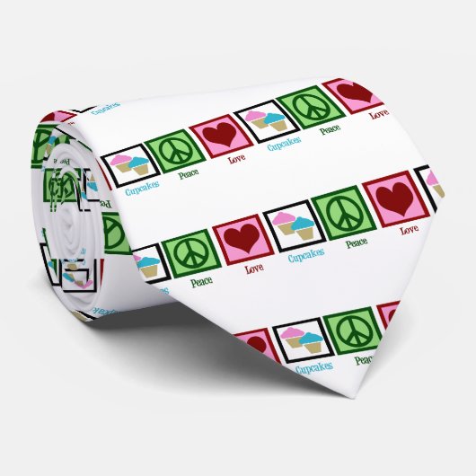 ピースラブカップケーキ ネクタイ (ロール)