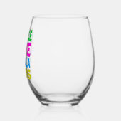 ピースラブカマラハリスかわいい選挙 ステムなしワイングラス (左)