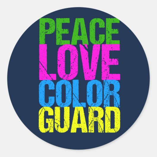 ピースラブカラーガード ラウンドシール (正面)