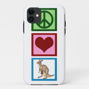 ピースラブカンガルー iPhone 11 ケース