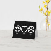 ピースラブキャッツ カード (黄色い花)