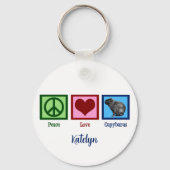 ピースラブキャピバラ キーホルダー (裏面)